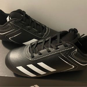 Adidas Black/White Rundown Baseball Cleats ABBC21 Kids Size 11K